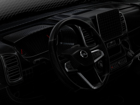 Opel Movano e Van L2H2 HQ Interior 2025 3Dモデル