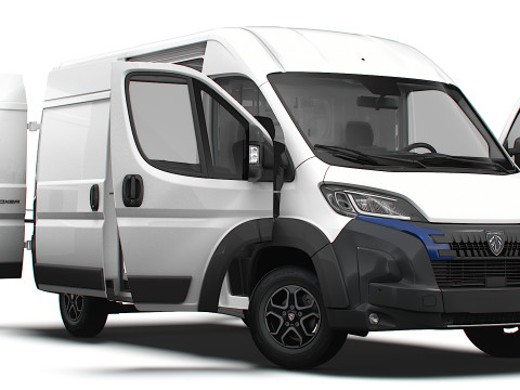Peugeot e Boxer Van L2H2 HQ Interior 2025 3D Model