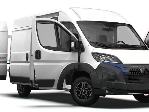 Peugeot e Boxer Van L2H2 HQ Interieur 2025 3D Modell