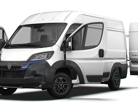 Peugeot e Boxer Van L2H2 HQ Interior 2025 Model 3D