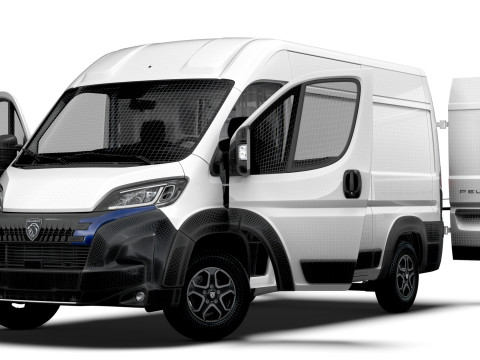 Peugeot e Boxer Van L2H2 HQ Interior 2025 Model 3D