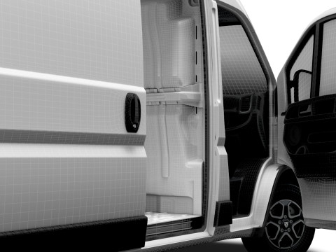 Peugeot e Boxer Van L2H2 HQ Interior 2025 Model 3D
