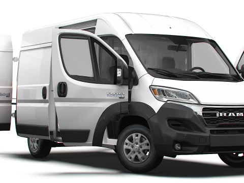 RAM Promaster e Van L2H2 HQ Interior 2025 3D Model
