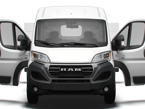 RAM Promaster e Van L2H2 HQ Interior 2025 3Dモデル