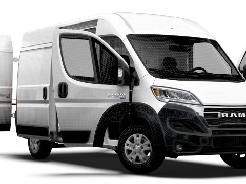 RAM Promaster e Van L2H2 HQ Interior 2025 3Dモデル