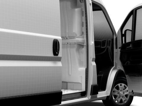 RAM Promaster e Van L2H2 HQ Interior 2025 3Dモデル