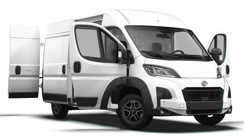 Toyota ProAce E Max Van L2H2 HQ Interior 2025 Modelo 3D .c4d .max .obj .3ds .fbx .stl .blend 