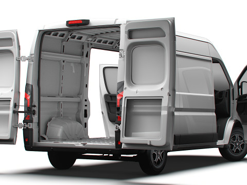 Vauxhall Movano e Van L2H2 HQ Interior 2025 Modelo 3D
