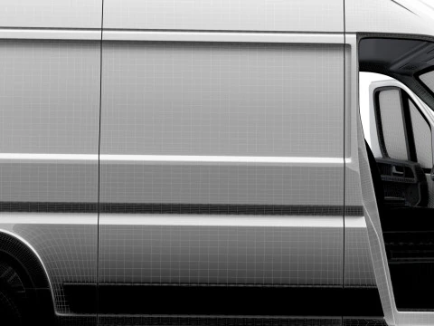 Vauxhall Movano e Van L2H2 HQ Interior 2025 3D Model
