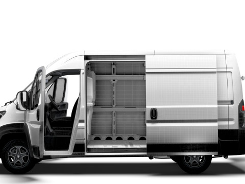 Vauxhall Movano e Van L2H2 HQ Interior 2025 Modelo 3D