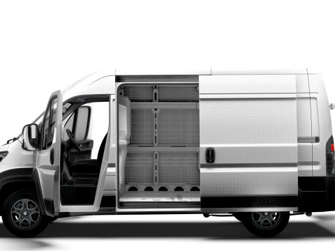 Vauxhall Movano e Van L2H2 HQ Interior 2025 3D Model