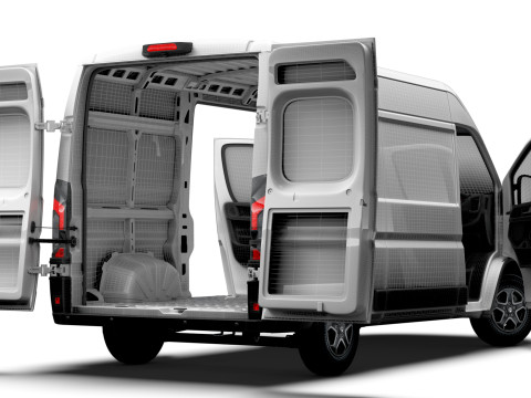 Vauxhall Movano e Van L2H2 HQ Interior 2025 Modelo 3D