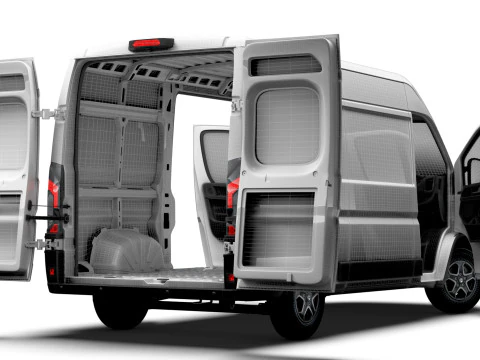 Vauxhall Movano e Van L2H2 HQ Interior 2025 3D Model