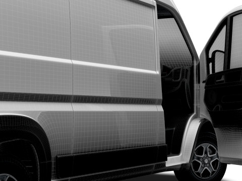 Vauxhall Movano e Van L2H2 HQ Interior 2025 Modelo 3D