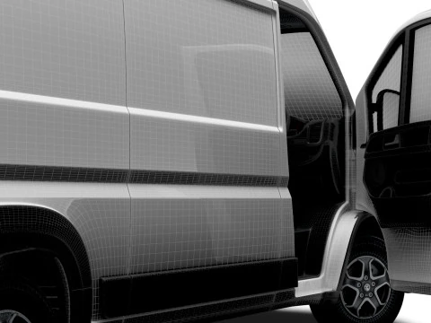 Vauxhall Movano e Van L2H2 HQ Interior 2025 3D Model