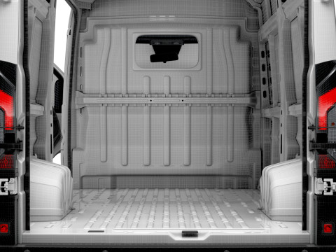 Vauxhall Movano e Van L2H2 HQ Interior 2025 Modelo 3D