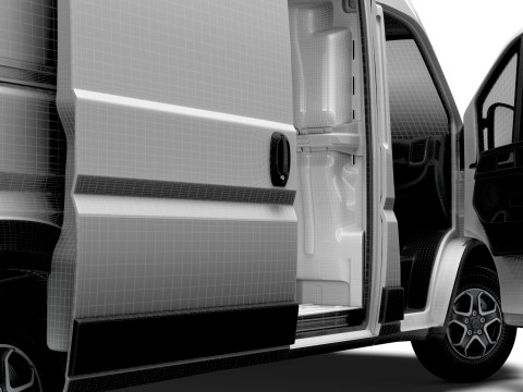 Citroen e Jumper Van L4H2 HQ Interior 2025 3Dモデル