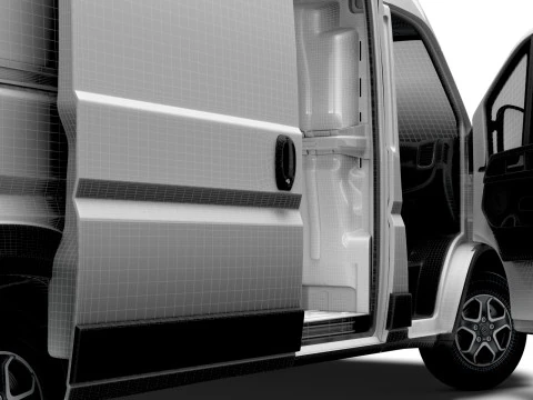 Citroen e Jumper Van L4H2 HQ Interior 2025 3D Model
