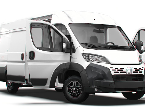 Fiat e Ducato Van L4H2 HQ Interior 2025 3D Model