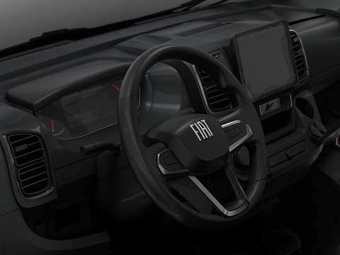 Fiat e Ducato Van L4H2 HQ Interior 2025 3Dモデル
