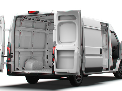 Fiat e Ducato Van L4H2 HQ Interior 2025 3Dモデル