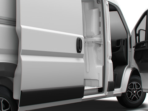 Fiat e Ducato Van L4H2 HQ Interior 2025 3Dモデル