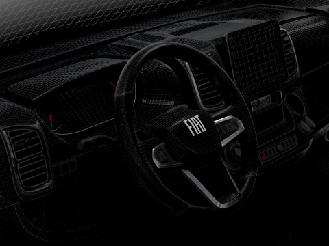 Fiat e Ducato Van L4H2 HQ Interior 2025 3Dモデル