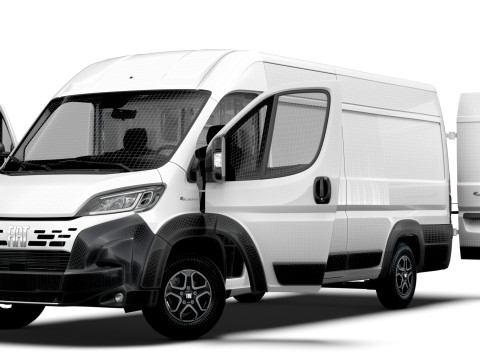 Fiat e Ducato Van L4H2 HQ Interior 2025 3Dモデル