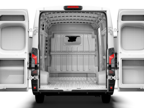Fiat e Ducato Van L4H2 HQ Interior 2025 3Dモデル