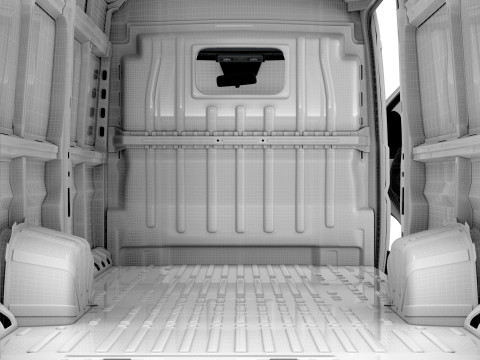 Fiat e Ducato Van L4H2 HQ Interior 2025 3Dモデル