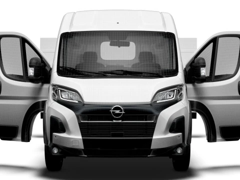 オペル モバーノ e バン L4H2 HQ インテリア 2025 3Dモデル