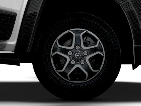 オペル モバーノ e バン L4H2 HQ インテリア 2025 3Dモデル