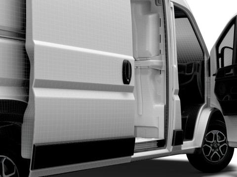 Opel Movano e Van L4H2 HQ Interior 2025 3Dモデル