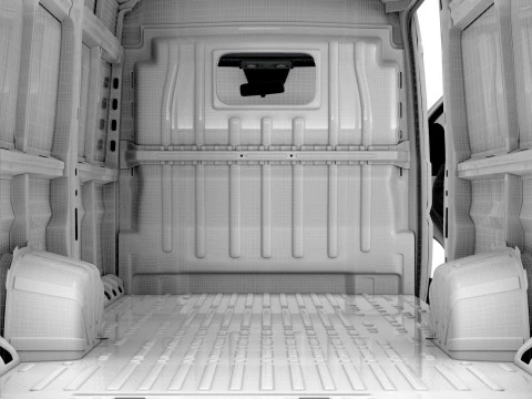 オペル モバーノ e バン L4H2 HQ インテリア 2025 3Dモデル