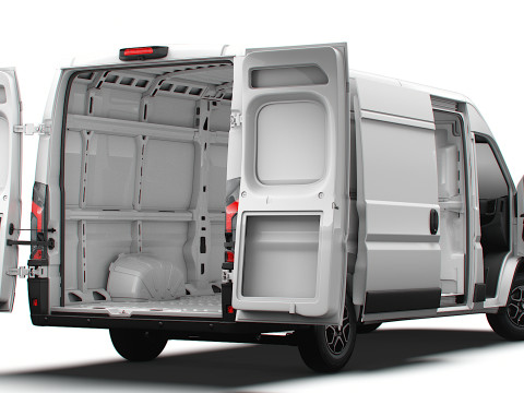 Peugeot e Boxer Van L4H2 HQ Interior 2025 3Dモデル