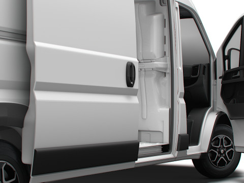 Peugeot e Boxer Van L4H2 HQ Interior 2025 3Dモデル