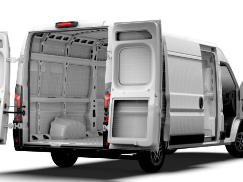 Peugeot e Boxer Van L4H2 HQ Interior 2025 3Dモデル