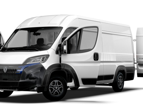 Peugeot e Boxer Van L4H2 HQ Interior 2025 3Dモデル