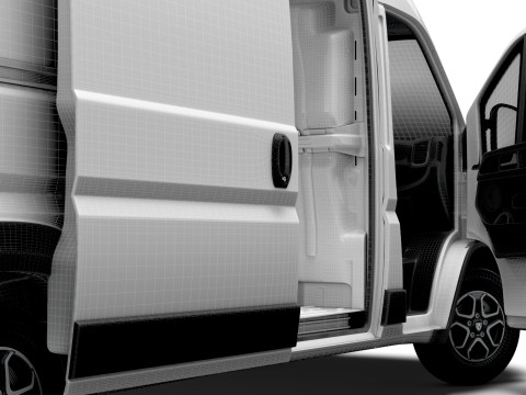 Peugeot e Boxer Van L4H2 HQ Interior 2025 3Dモデル