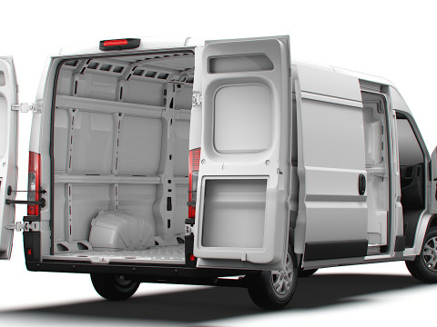 RAM Promaster e Van L4H2 HQ Interior 2025 3D Model