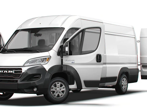 RAM Promaster e Van L4H2 HQ Interior 2025 Modelo 3D