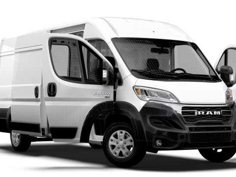 RAM Promaster e Van L4H2 HQ Interior 2025 3D Model
