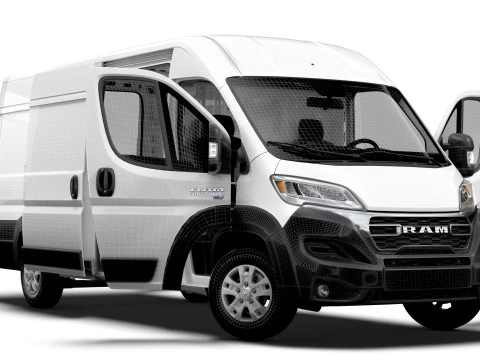 RAM Promaster e Van L4H2 HQ Interior 2025 Modelo 3D
