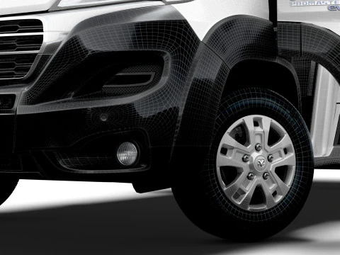 RAM Promaster e Van L4H2 HQ Interior 2025 Modelo 3D