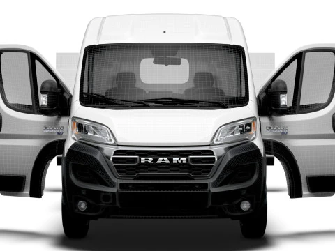 RAM Promaster e Van L4H2 HQ Interior 2025 Modelo 3D