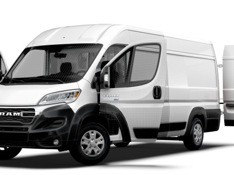 RAM Promaster e Van L4H2 HQ Interior 2025 3D Model
