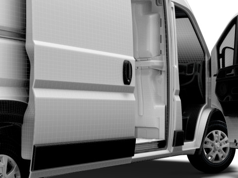 RAM Promaster e Van L4H2 HQ Interior 2025 3D Model