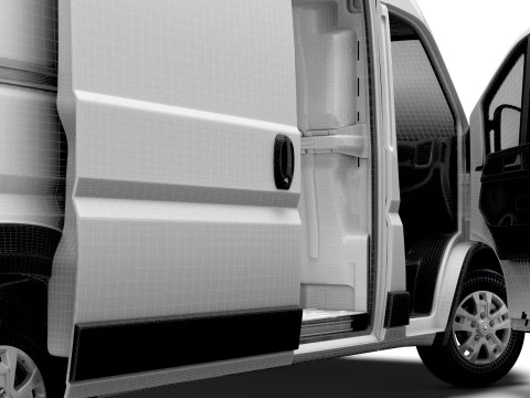 RAM Promaster e Van L4H2 HQ Interior 2025 Modelo 3D
