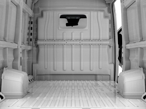 RAM Promaster e Van L4H2 HQ Interior 2025 Modelo 3D