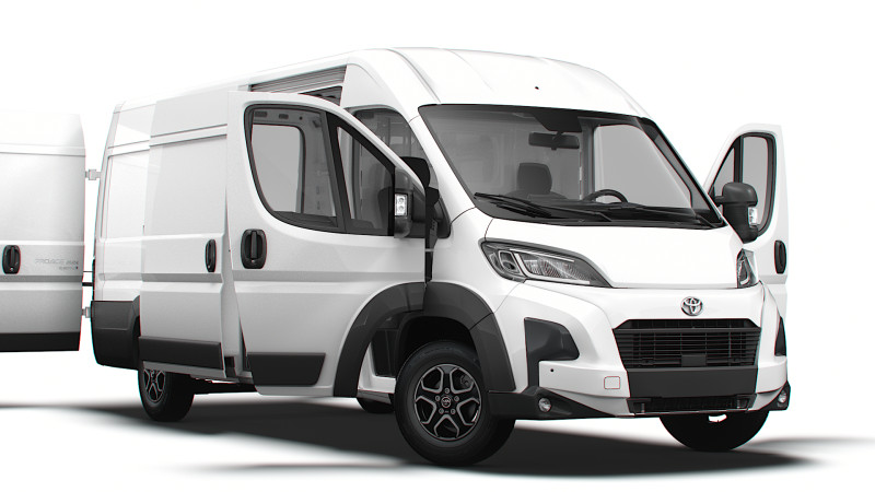 Toyota ProAce Electric Max Van L4H2 HQ Interior 2025 Modèle 3D .c4d .max .obj .3ds .fbx .stl .blend